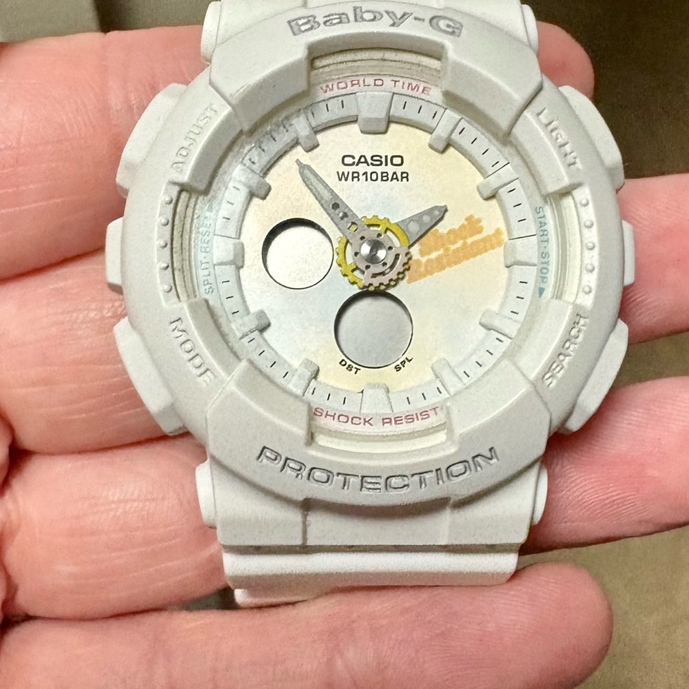 Casio Baby-G Silver and White Smartwatch